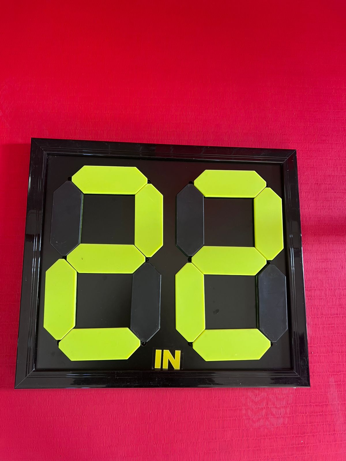 Tableau de remplacement pour arbitre