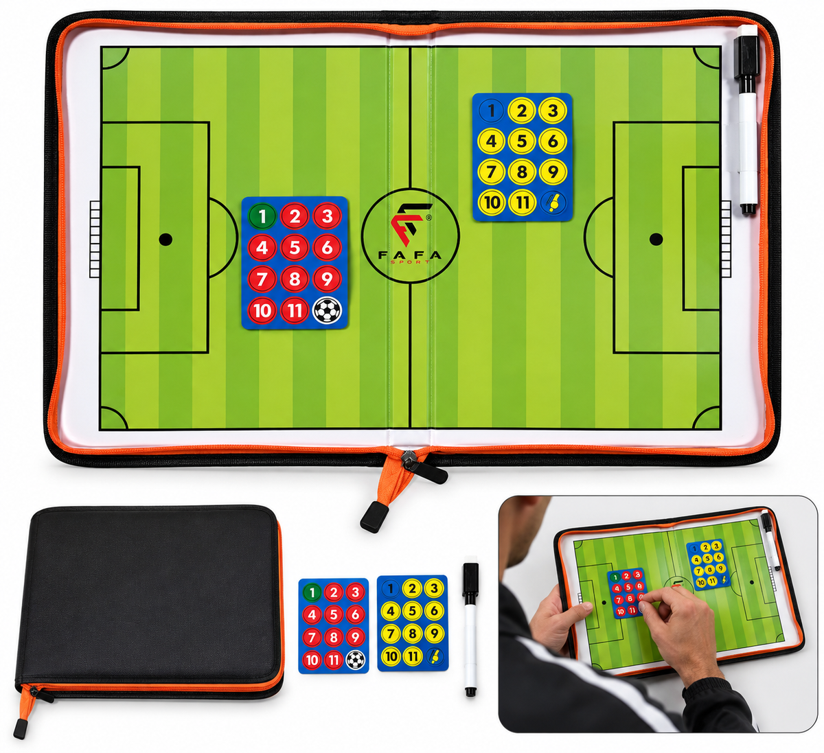 Tableau tactique magnétique de football ⚽