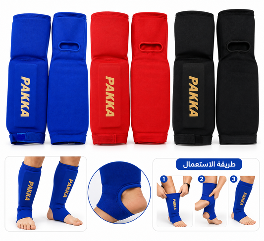 Protège-tibias de kickboxing avec protection du pied – PAKKA