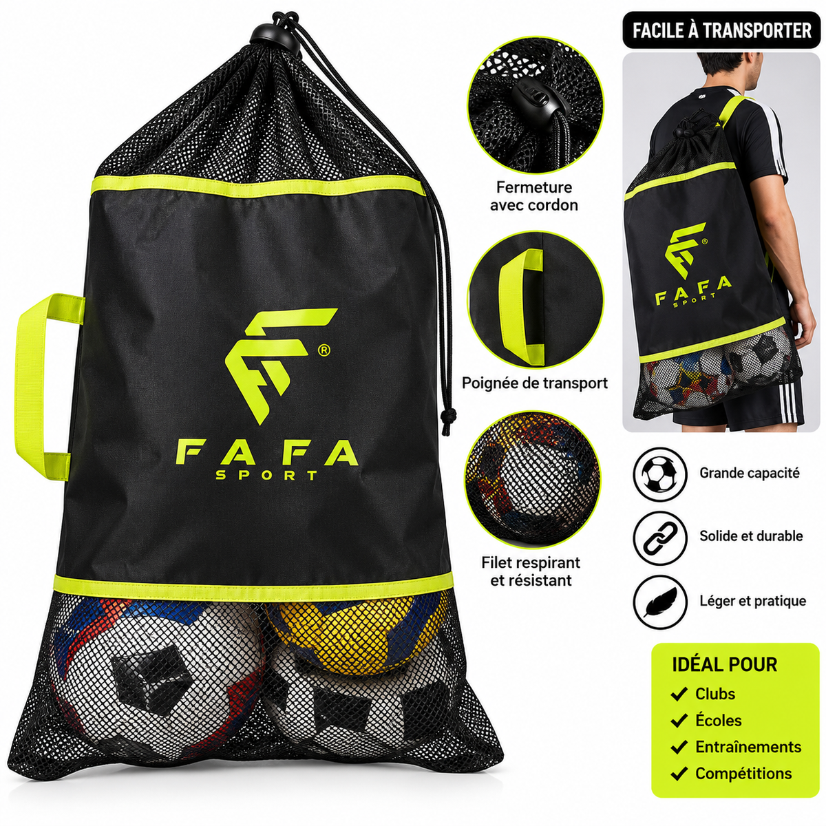 Sac à ballons de sport ⚽