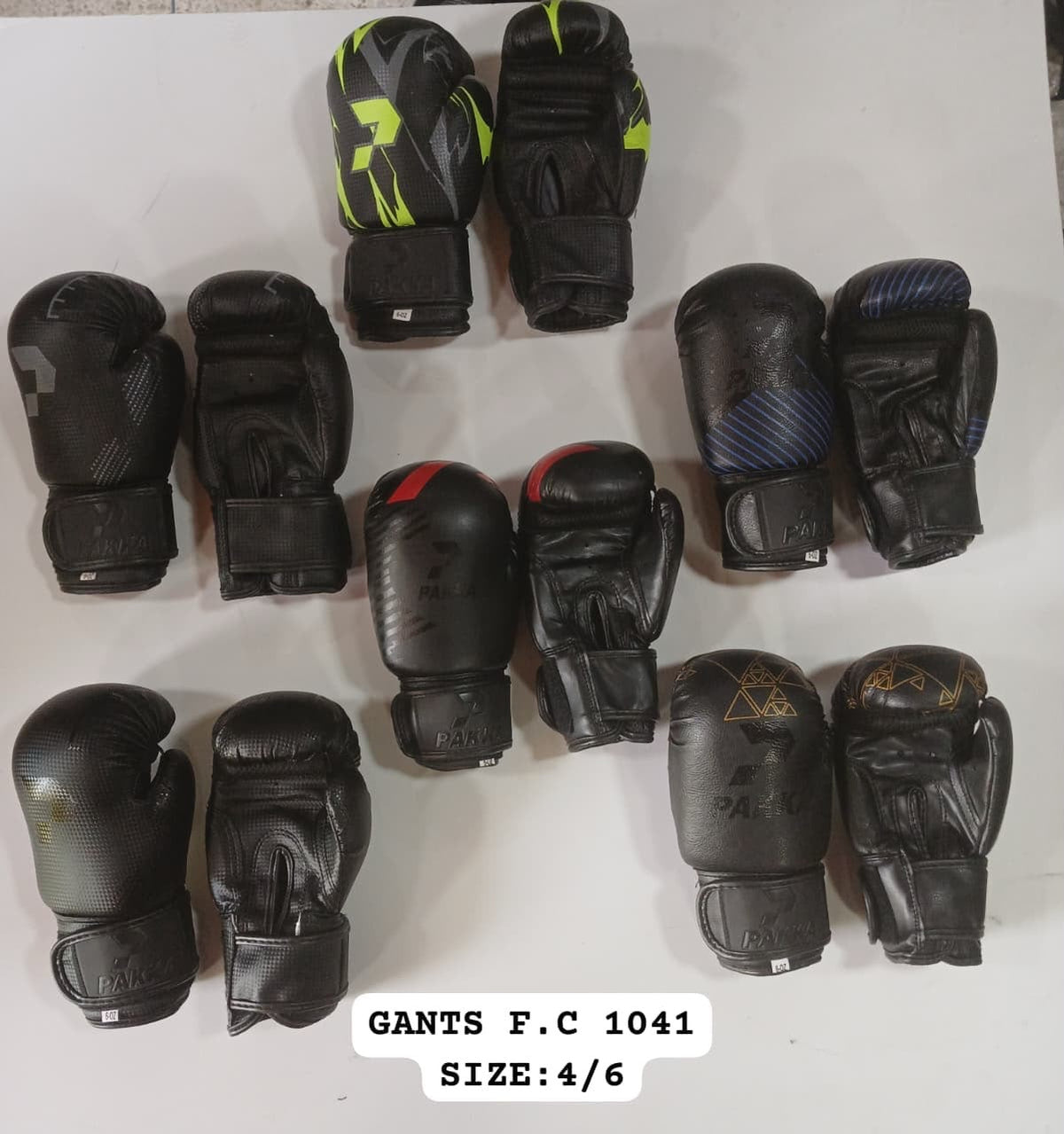 Gants de boxe taille 4,6,8,10,12