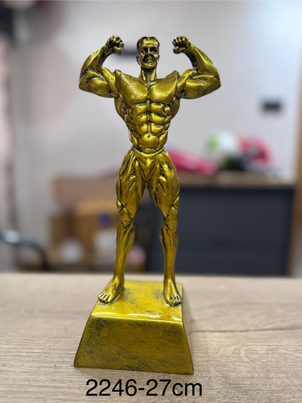 Trophée de Musculation Doré
